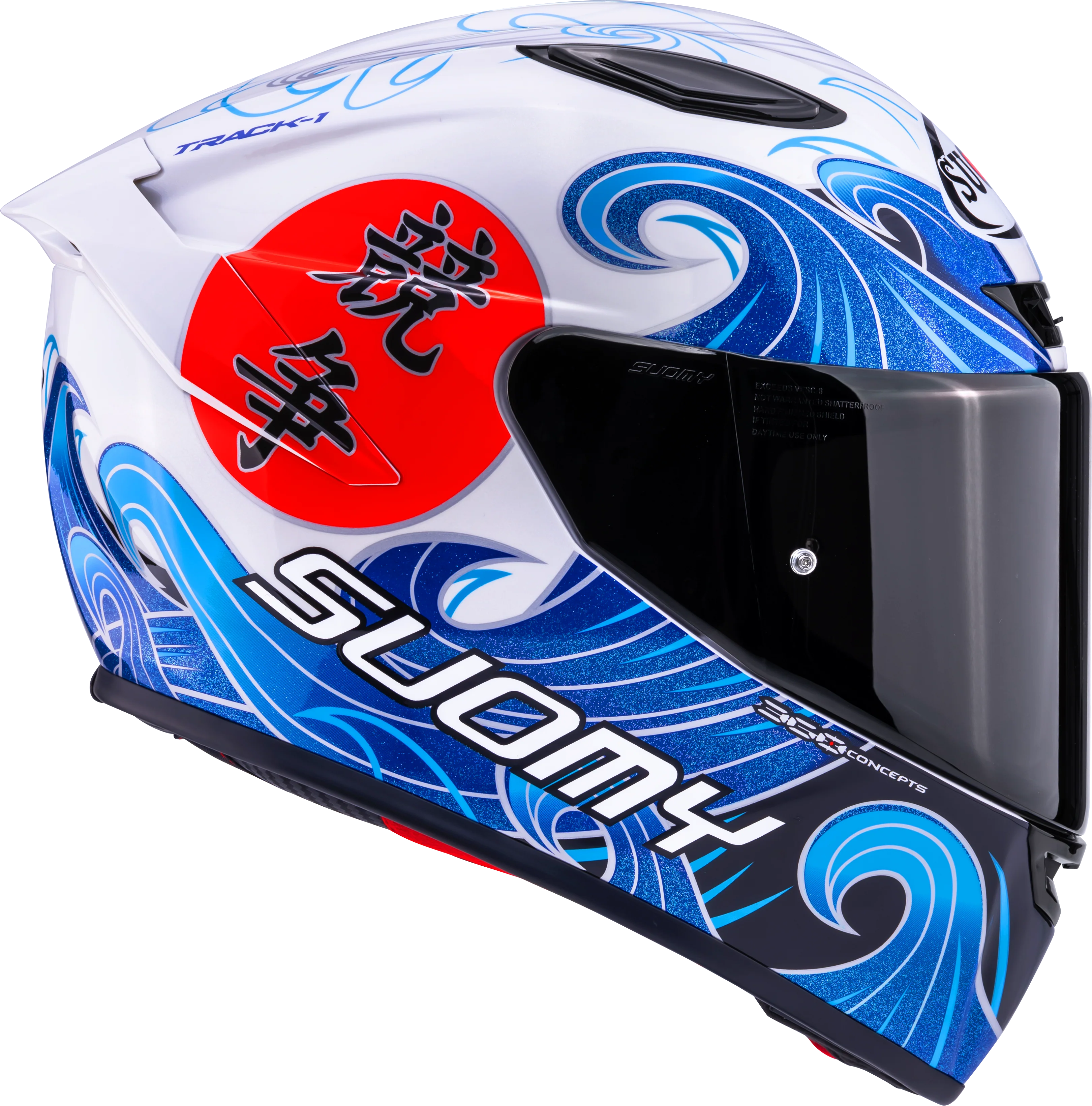 Suomy Track-1 Helm Waves Weiß K6T10025 - Image 4
