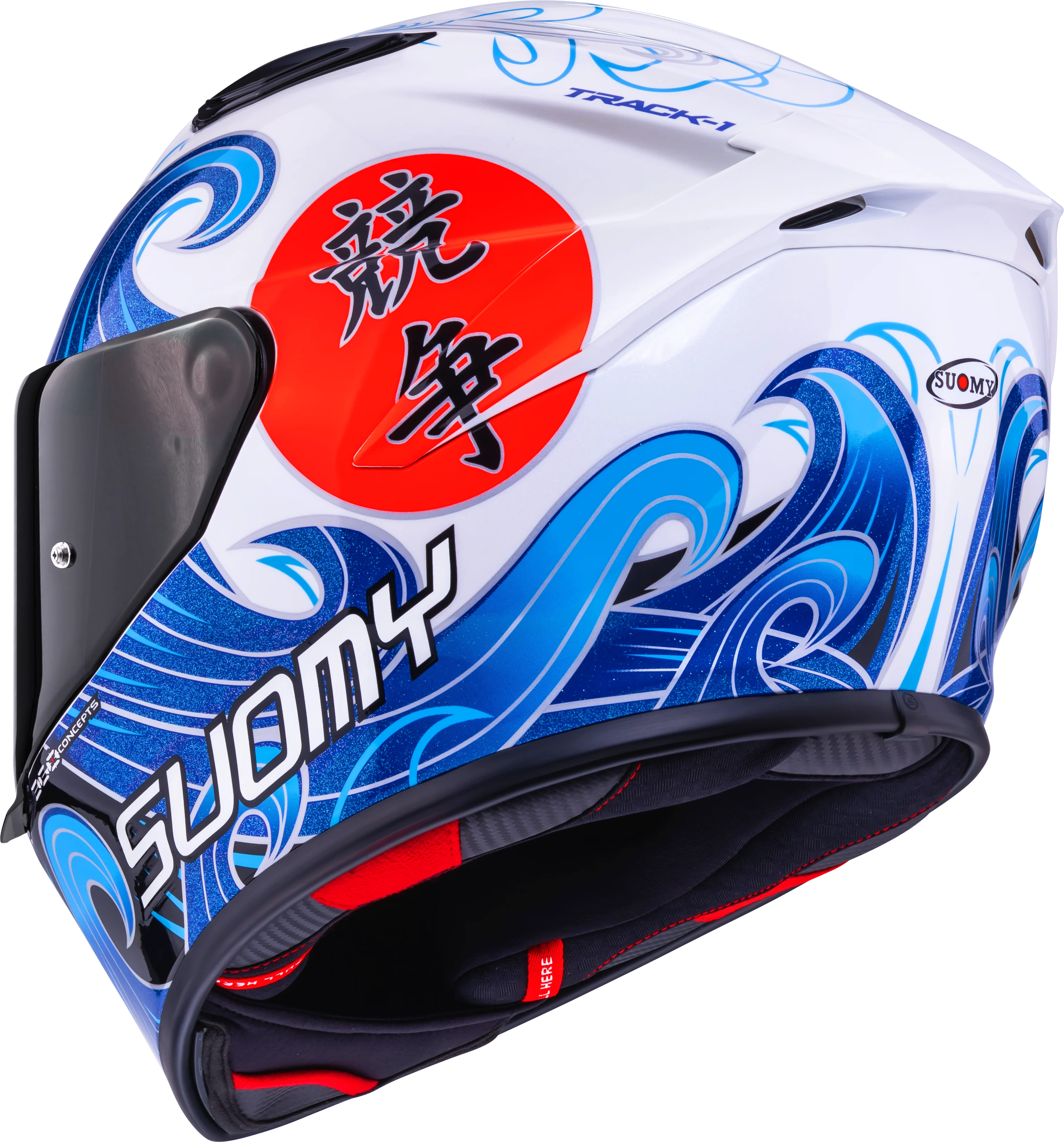 Suomy Track-1 Helm Waves Weiß K6T10025 - Image 7