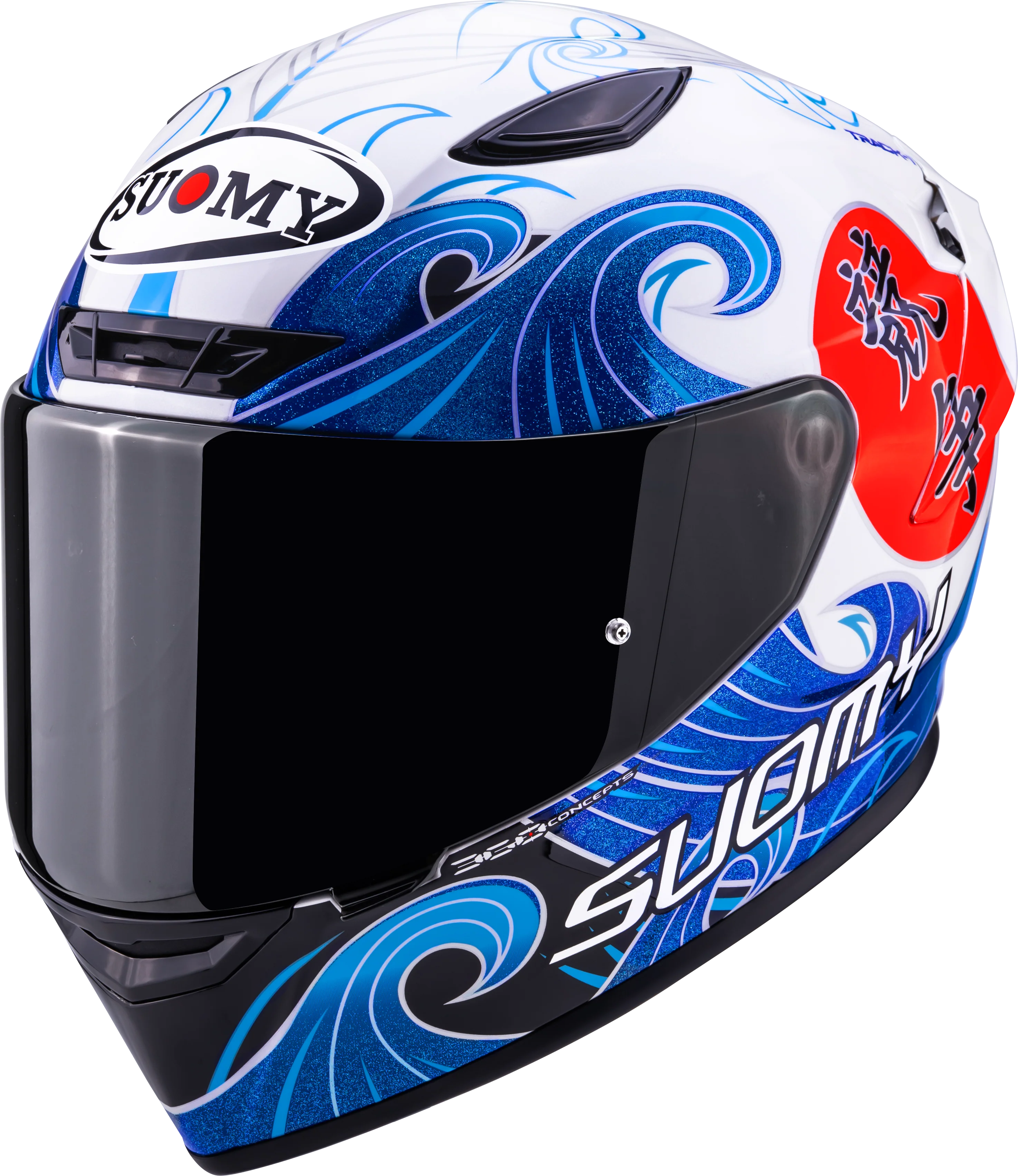 Suomy Track-1 Helm Waves Weiß K6T10025 - Image 8