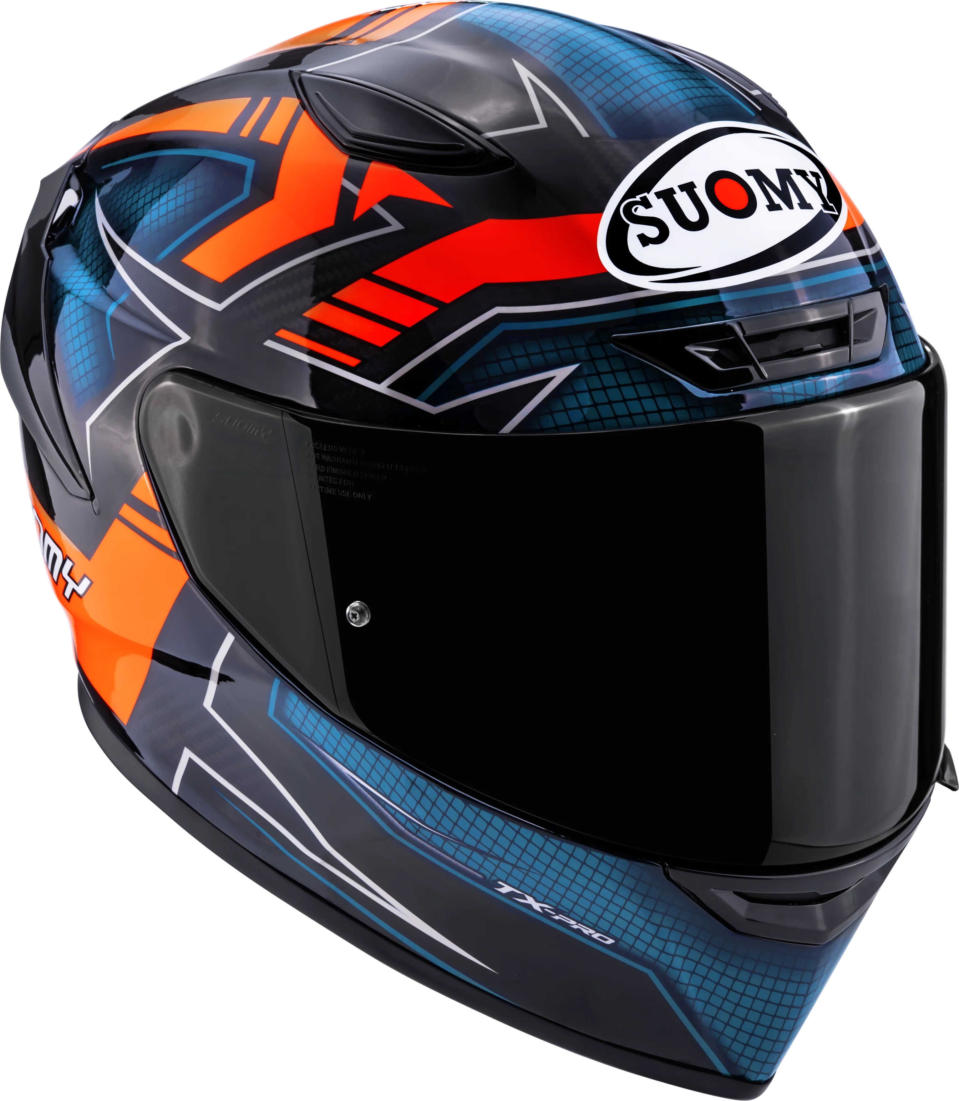 Suomy TX-Pro Helm Flawless Orange K6TX0015 - Image 3