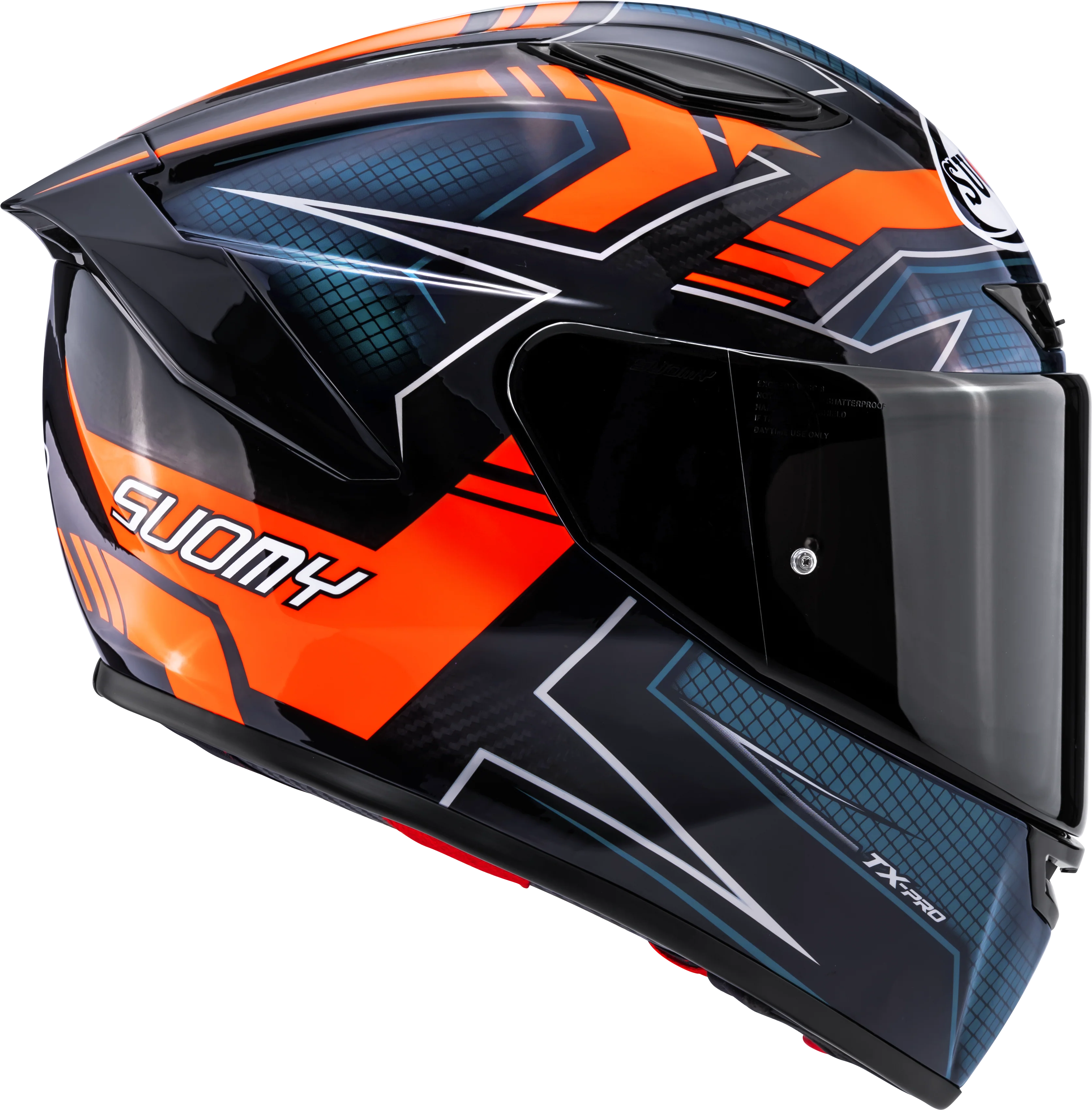 Suomy TX-Pro Helm Flawless Orange K6TX0015 - Image 4