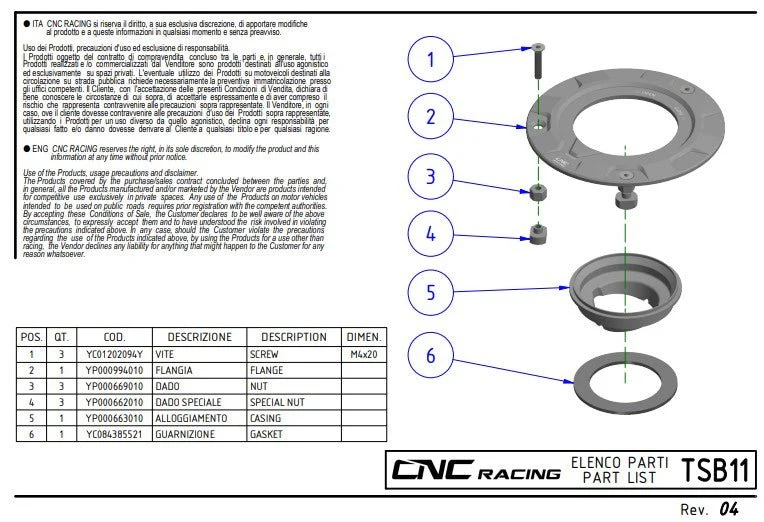 Tankdeckel CNC Racing Ducati Panigale V4/S/R (25-26) TSB11 - Image 6