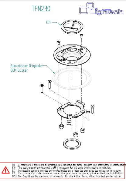 Tankdeckel Schraubverschluss LighTech BMW S1000RR K67 (21-26) TFN230 - Image 4