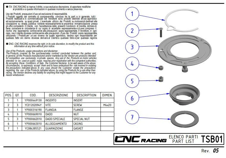 Tankdeckel mit Flange Carbon CNC Racing Ducati Panigale V4/S/R (25-26) TSB01 - Image 5