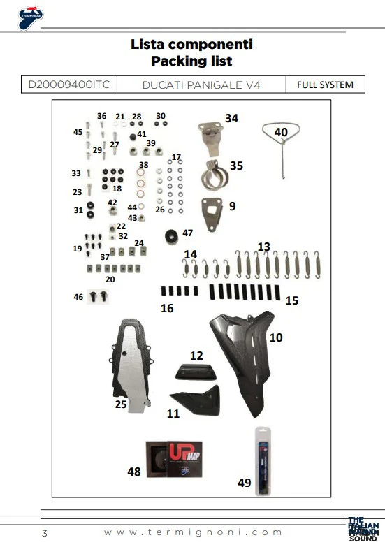 Termignoni Komplettanlage Edelstahl D200 RHT Ducati Panigale V4/S (18-24) D20009400ITC - Image 7