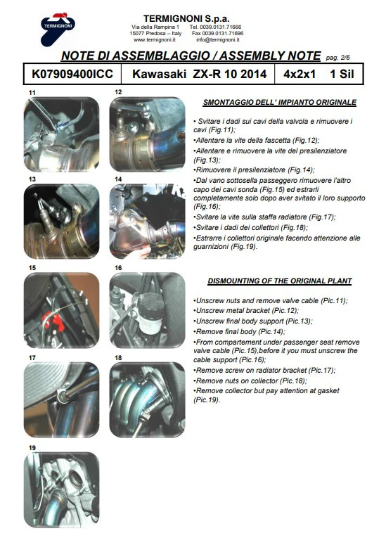 Termignoni Komplettanlage Titanium Kawasaki ZX-10 R/RR (16-20) K08010200TCC - Image 6