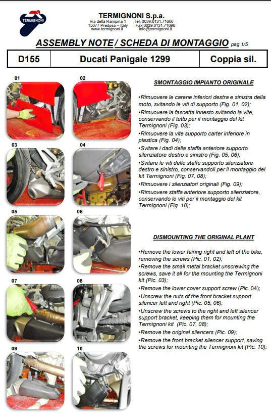 Termignoni Slip-On Kit Carbon Ducati Panigale 1199/R/S (12-17) D155102CPT+D155Y - Image 6