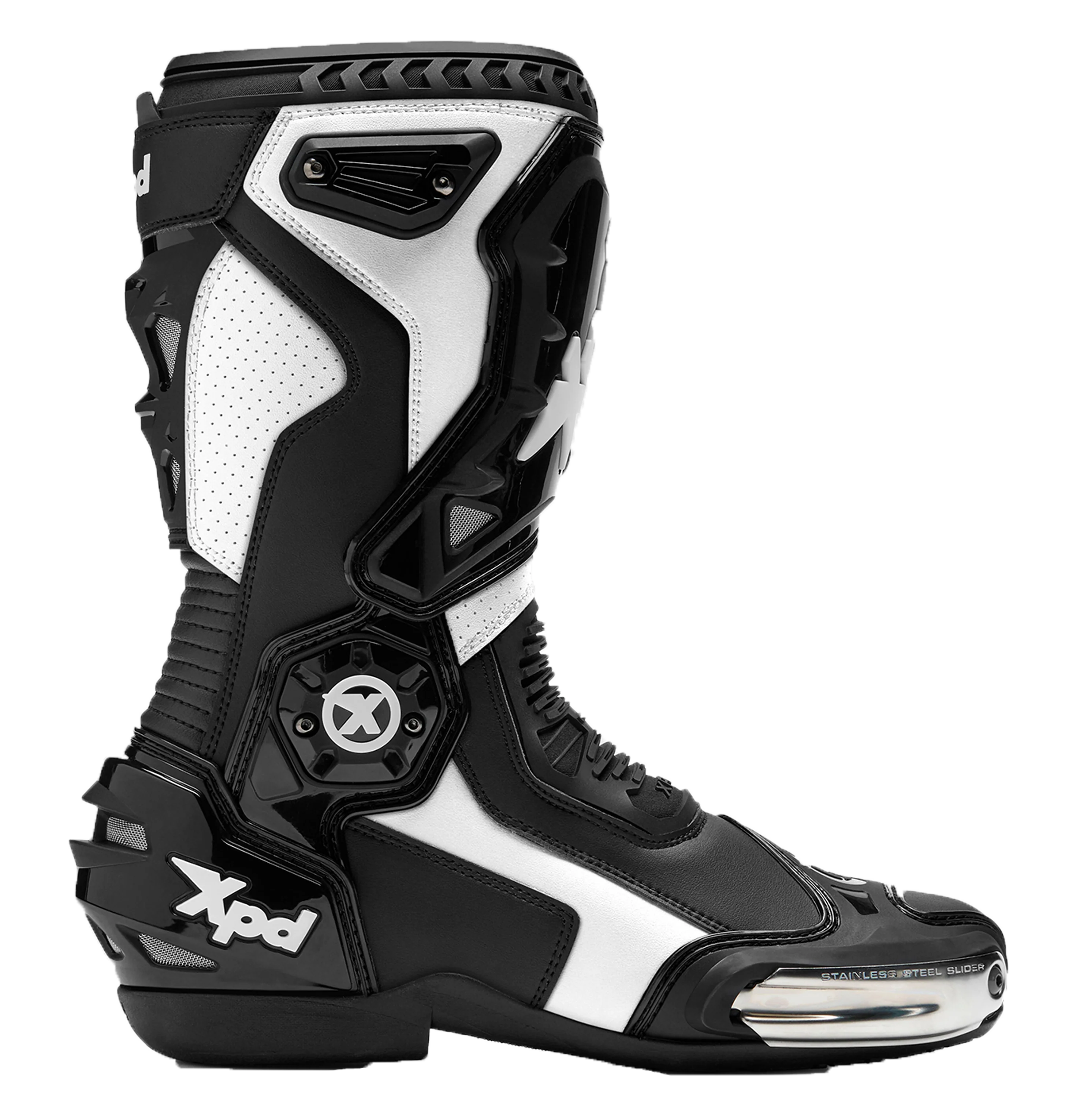 XPD XP-Mode Motorradstiefel | Herren | Schwarz/Weiß - Image 2