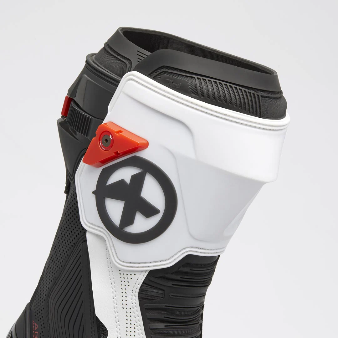 XPD XP9-R AIR perforierter Racing und Straßen Motorradstiefel | Herren | Weiß/Schwarz - Image 6