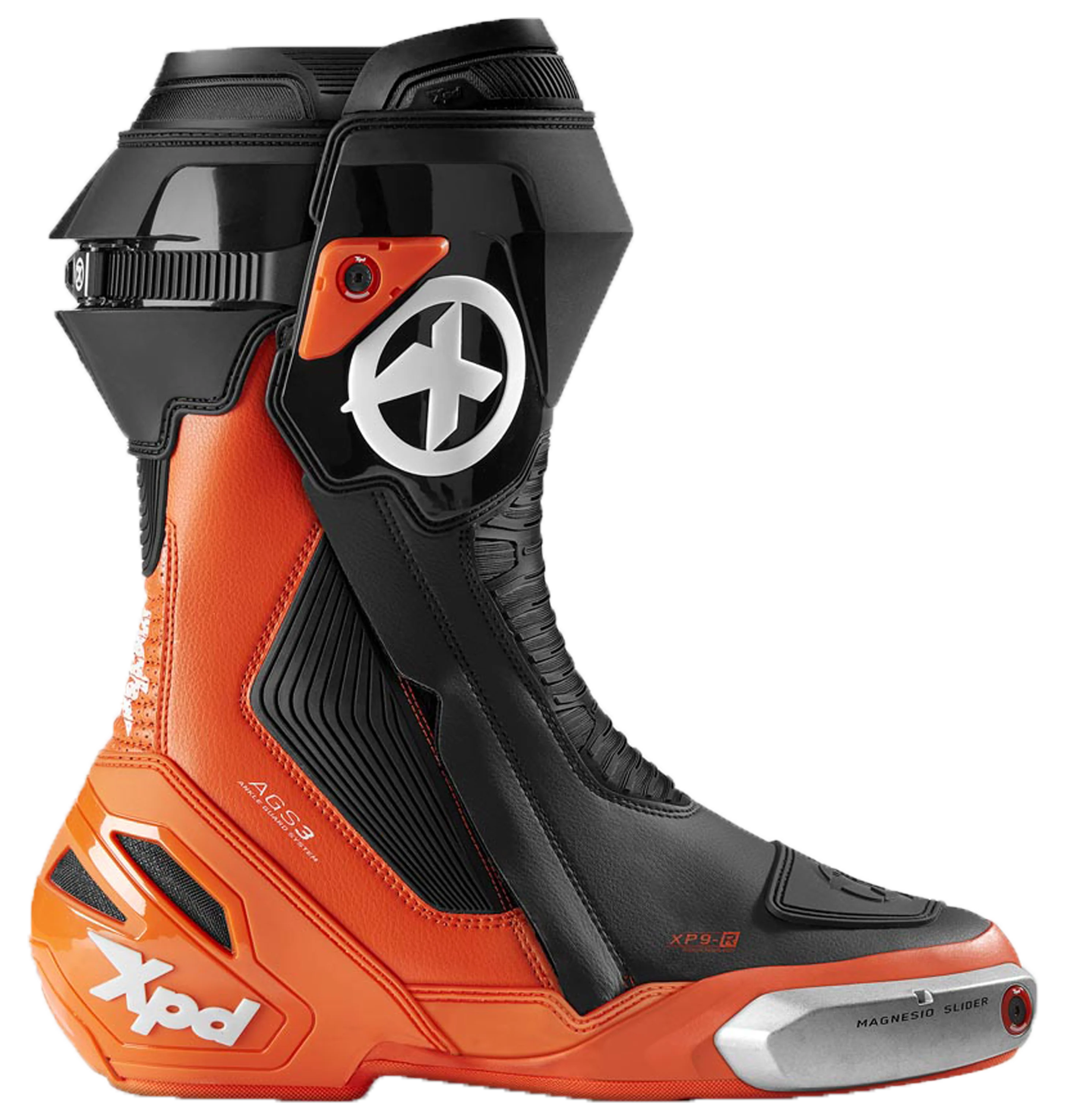 XPD XP9-R Racing und Straßen Motorradstiefel | Herren | Orange/Schwarz - Image 2
