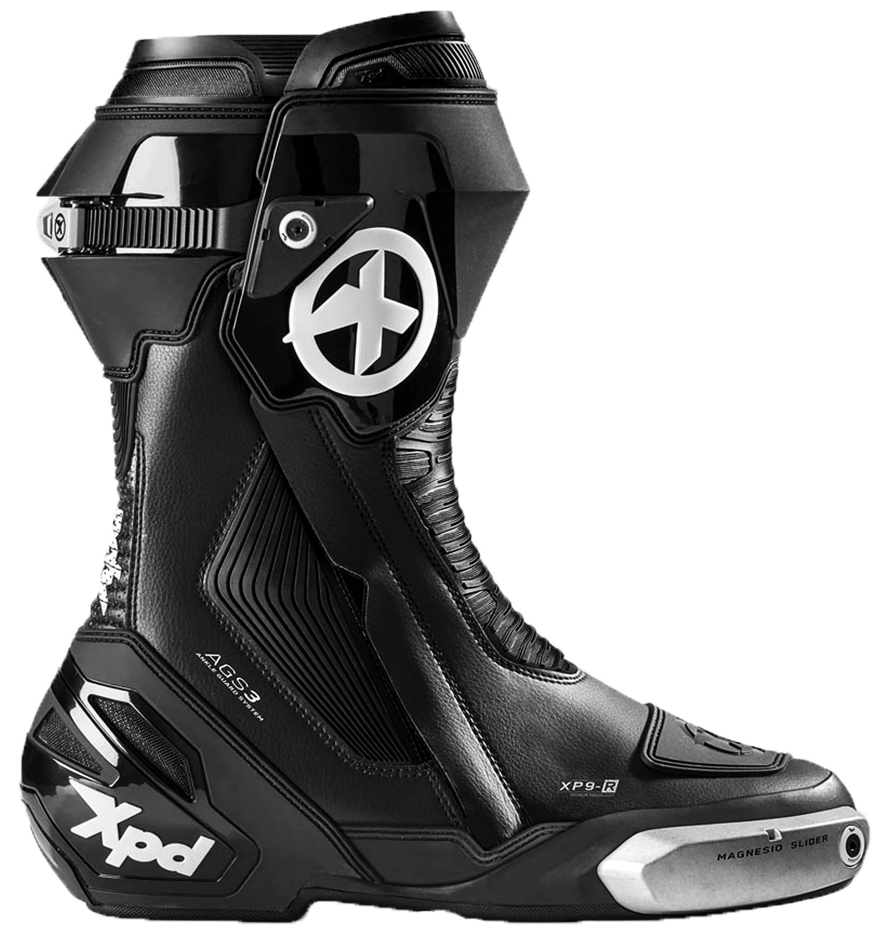 XPD XP9-R Racing und Straßen Motorradstiefel | Herren | Schwarz - Image 2