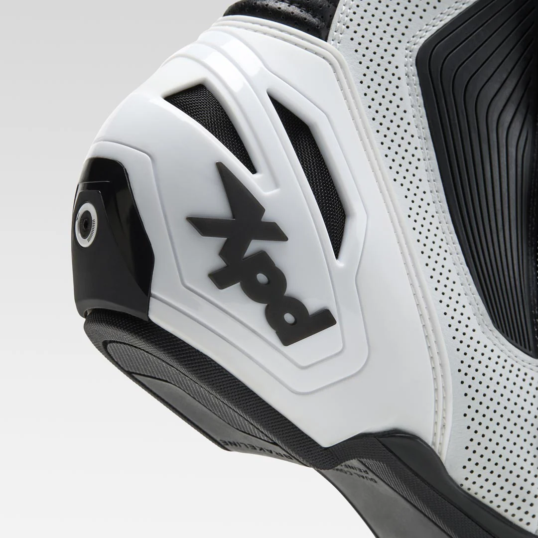 XPD XP9-S AIR perforierter Racing und Straßen Motorradstiefel | Herren | Weiß/Schwarz - Image 5