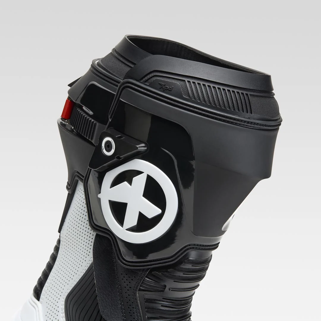 XPD XP9-S AIR perforierter Racing und Straßen Motorradstiefel | Herren | Weiß/Schwarz - Image 7