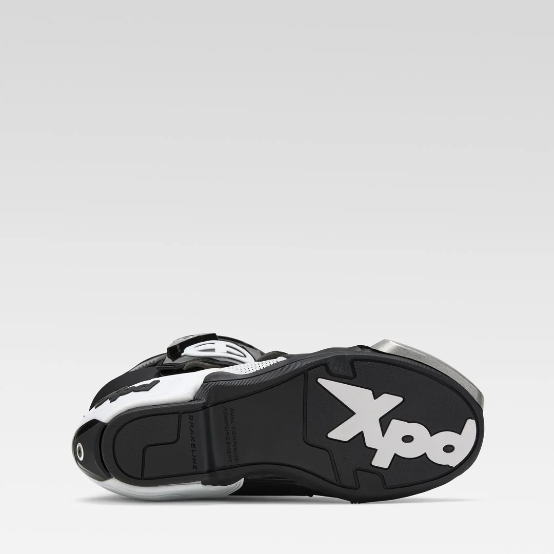 XPD XP9-S AIR perforierter Racing und Straßen Motorradstiefel | Herren | Weiß/Schwarz - Image 9