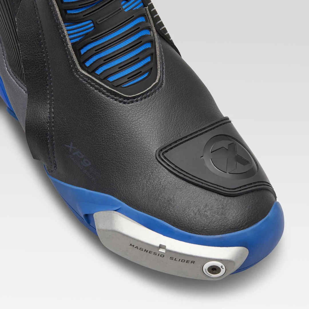 XPD XP9-S Racing und Straßen Motorradstiefel | Herren | Schwarz/Blau - Image 5