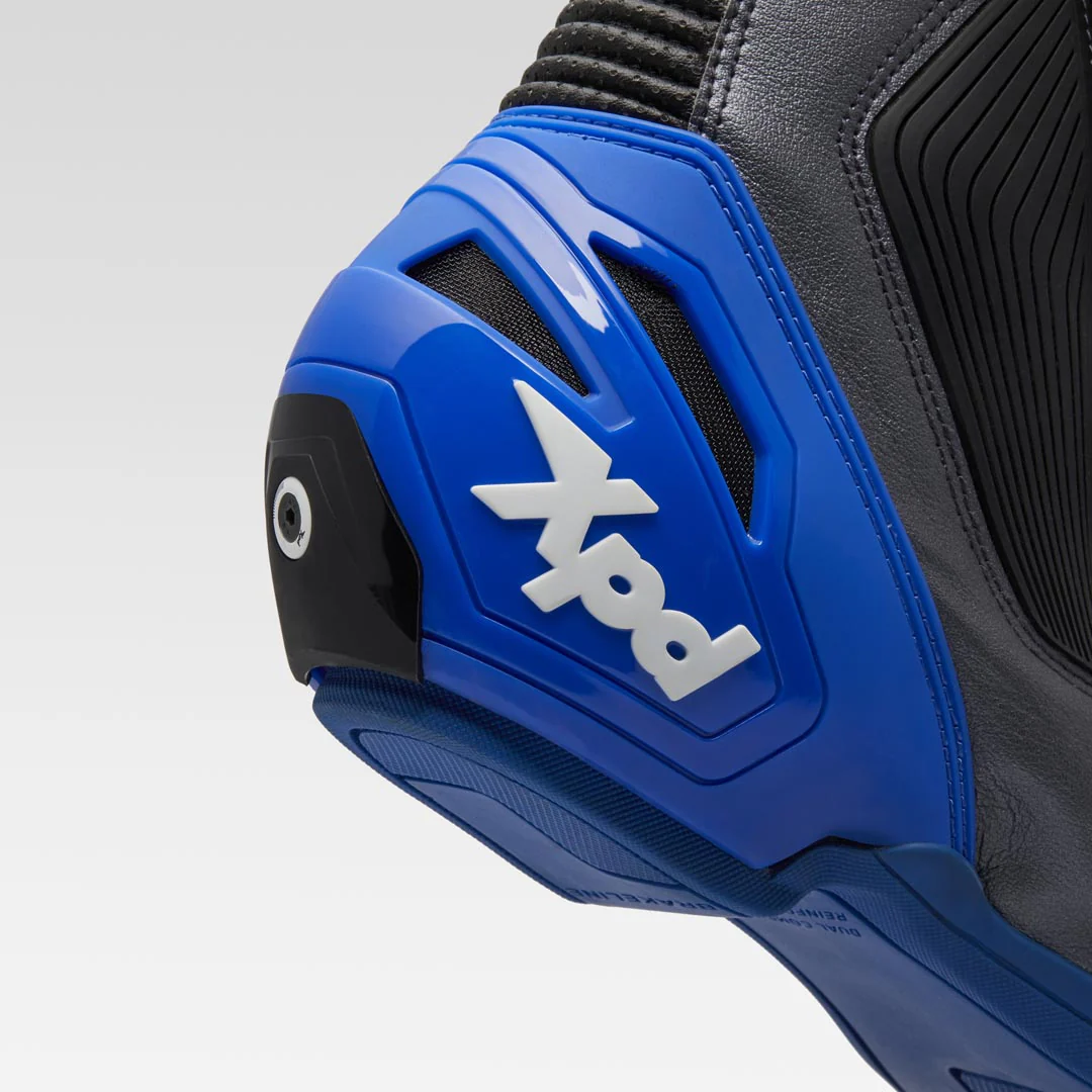 XPD XP9-S Racing und Straßen Motorradstiefel | Herren | Schwarz/Blau - Image 7